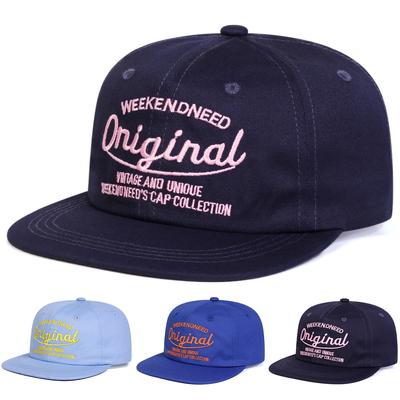 ONIGINAL Embroidery Adjustable Flat Top Hip Hop Baseball Hat Unisex Spring Autumn Outdoor Leisure Travel