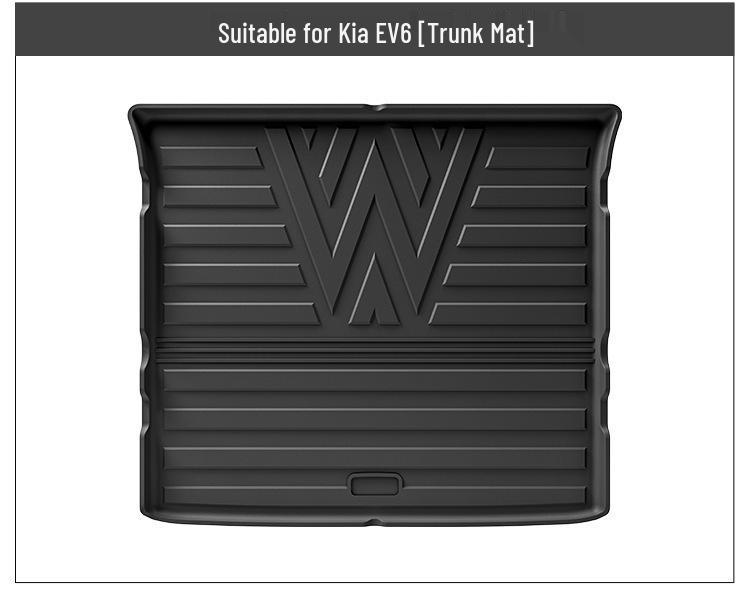 Kia EV6 2022-23 TPE Floor Mats - Complete Car & Trunk Coverage, Includes Backrest Mat