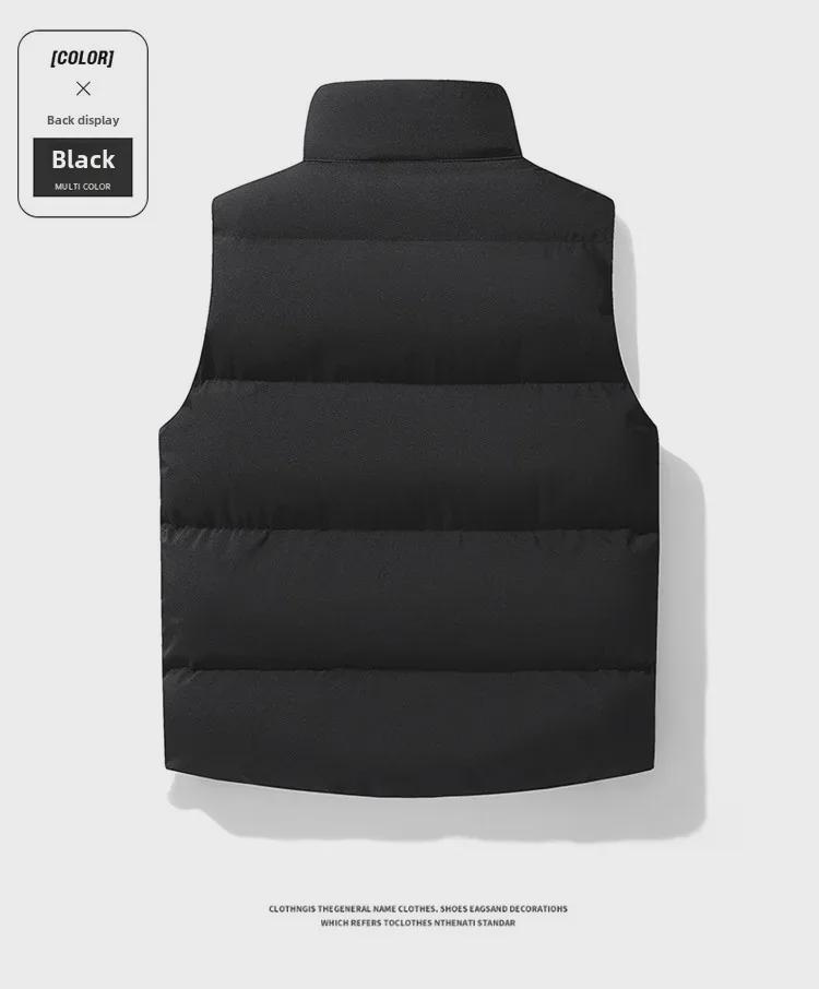 Men's & Couple's Cotton Padded Vest: Thick Stand-Up Collar Casual Waistcoat for Autumn/Winter 