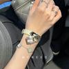Charm Stainless Steel New Women's Watch Chain Watch Genuine Leather Vintage Quartz Watch Fashion Small Gold Watch