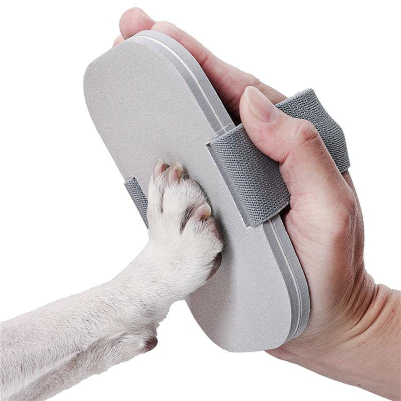 Dog Nail Scratch Board File Wooden Dog Scratch Pad with Built-in Snack Box Stress-Free and Soothing Puppy Nail Scratch Pad Dog Nail Clipper