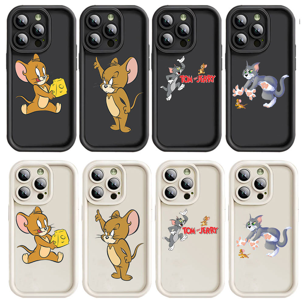 

Чехол E-17 Том и Джерри для iPhone 15 14 13 12 8 Plus Samsung S24 S23 Ultra A04S A05S Huawei P40 P50 P60 Nova 11 Pro Max OPPO A17K Reno 10 Huawei P40 Pro эбеновый