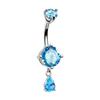 Modern Belly Piercing Jewelry Ergonomic Body Jewelry Multiple Color Option Stainless Steel Texture for Day Night Wear