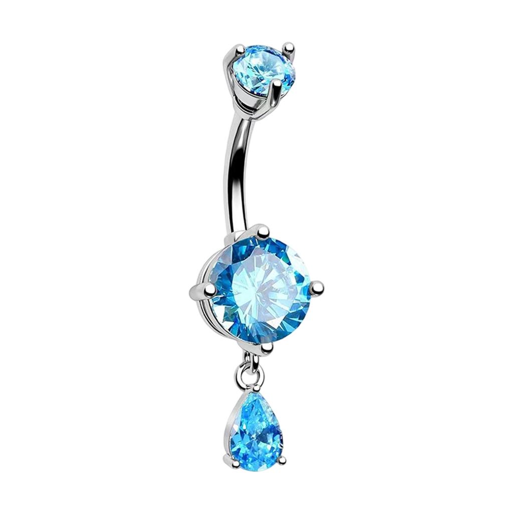Modern Belly Piercing Jewelry Ergonomic Body Jewelry Multiple Color Option Stainless Steel Texture for Day Night Wear