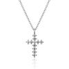 Cross Cubic Pendant Necklace (24k Plating) SHNE0039