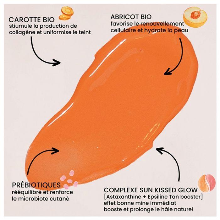 Pulpe de Vie Bonne Mine Soin Hydratant 2en1 à l'Abricot Bio 40 ml