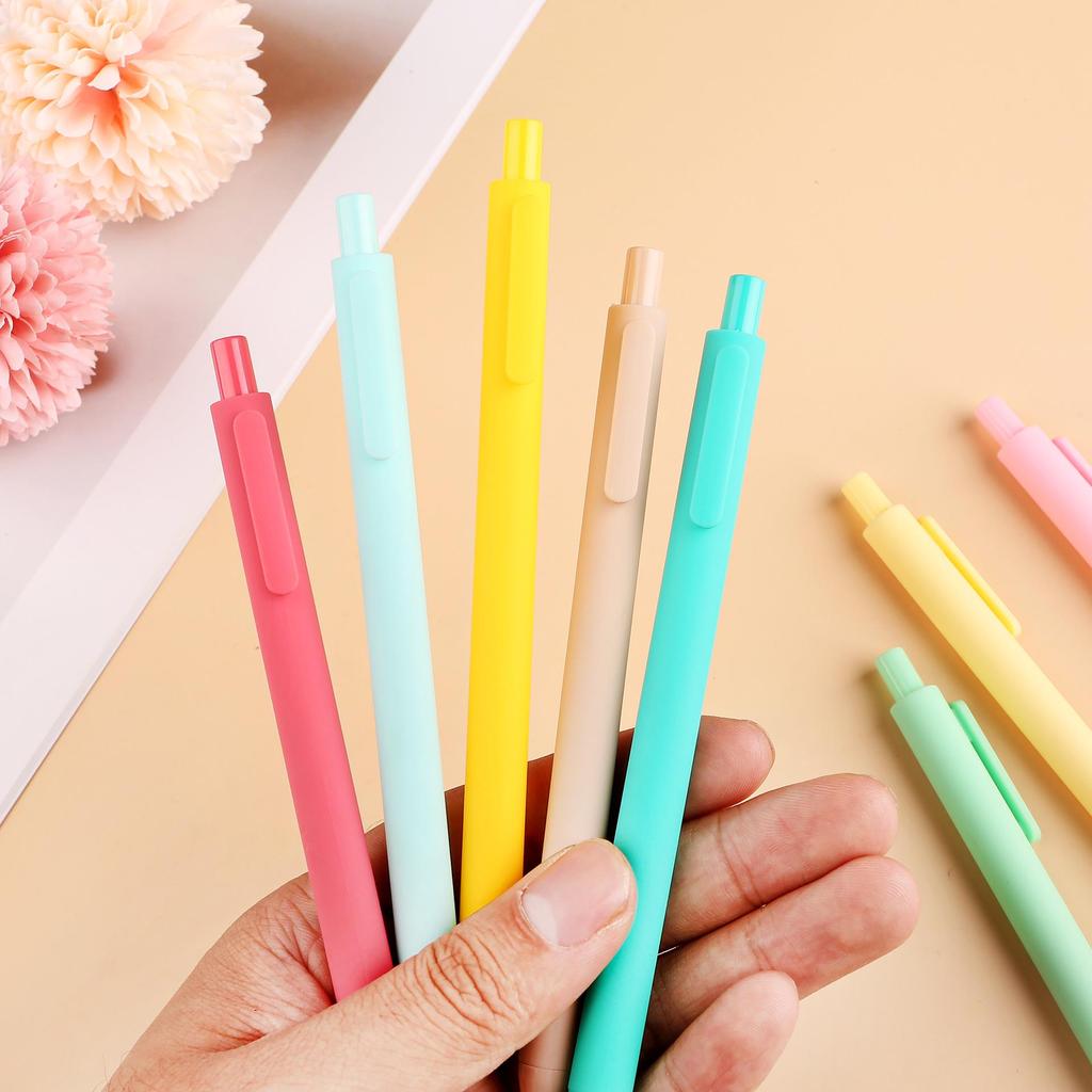 Macaron Press Gel Pen: Creative Candy-Colored Gel Pen for Students and Office Use