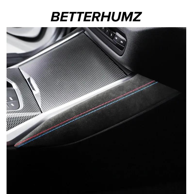 For BMW G20 G23 G28 G42 I3 I4 3 4 Ser Made of Alcantara Gear Shifter Panel Cover Trim M Performance Sticker Interior Accessory