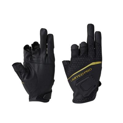 Shimano Limited Pro Magnetic Limited XL Quick-Drying Gloves, 3-Piece Cut, GL-100X Black,
