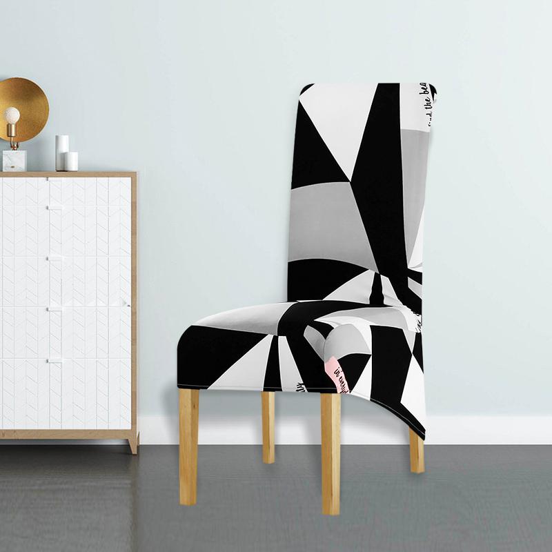 Printed Chair Cover High Elasticity Xl Size Long Back European Seat Cover Beautiful Comfortable Chair Cover Hotel Party Banquet for Home