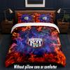 West Bromwich Albion Football Design Set Biancheria da Letto 1 Copripiumino + 2 Federe Morbido Traspirante Biancheria da Letto per la Casa