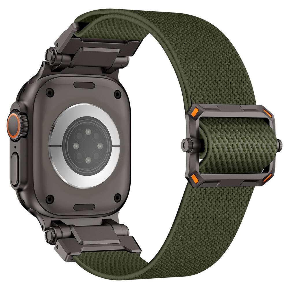 Sports Nylon Strap for Apple Watch Ultra 2 49mm 45mm 46mm 44mm Luxury Metal Bracelet For IWatch Series 10 9 8 7 SE 6 5 Soft Band