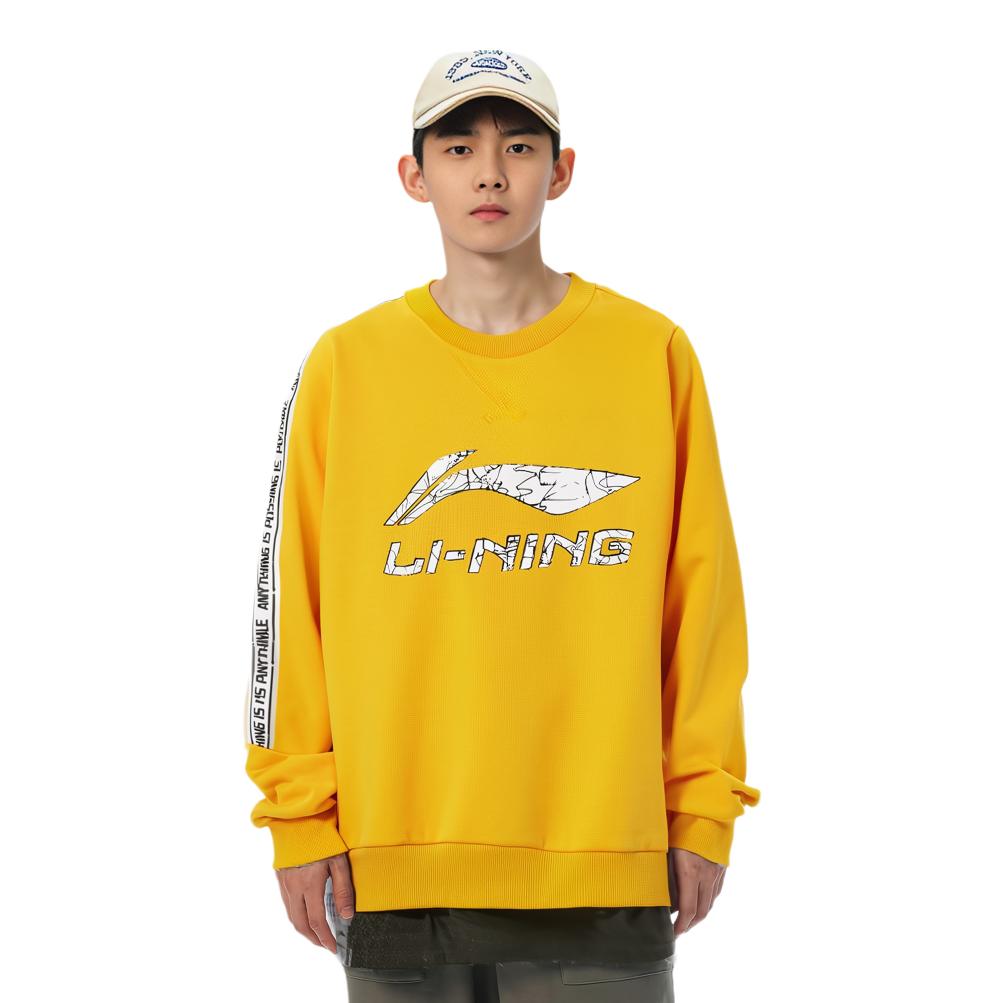Li Ning Sweatshirt Unisex Antique Gold YWDU537-3