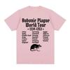 Bubonic Plague World Tour Tshirt Unisex Wounisex Funny Mouse Rat Meme Gothic T Shirt Vintage Casual Oversized T Shirts Streetwear Bla