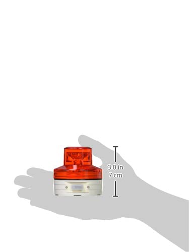 Nikkei Seisakusho Battery-Operated Rotating Light, Red, Manual Type, VL07B-003AR/C