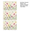 Floral Linen Placemat Tulip Spring Party Placemat Flowers Leaves Placemat Protects Table from