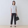 INDIVI Washable Striped Tucked Sleeve Blouse Beige Size 38 Spring Women's (12712402), (352cm), (M), Shirt/Blouse