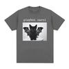 Camiseta com Estampa Gráfica de Gato do Rapper Playboi Carti Vintage Anos 90 Camiseta Vintage Hip Hop Moda Casual Camisetas Oversized Streetwear