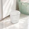 Plastic Trash Basket Thicken Dustbin Washable Transparent Trash Can  Toilet
