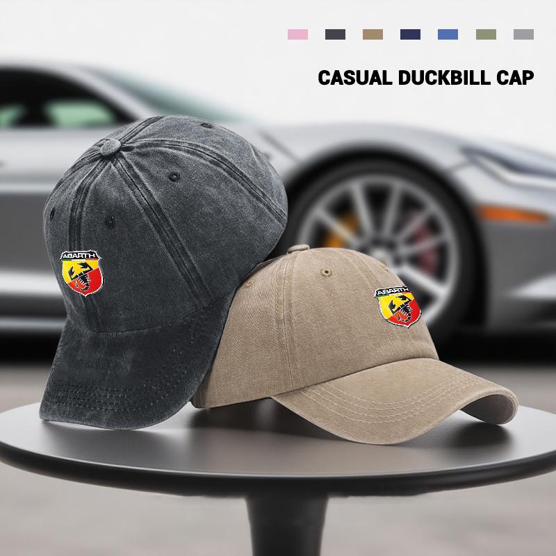 VEP1 Mode Auto Baseballkappe Schirmmütze Sonnenhut Unisex Verstellbarer Sonnenschutzhut Für Abarth Punto 124 500 595 695 500X 500e Zubehör