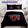 Set Lenzuola Stampato Manchester United 3 Pezzi Morbido Delicato sulla Pelle Lavabile Copripiumino e Federe Set Tutte le Stagioni Camera da Letto
