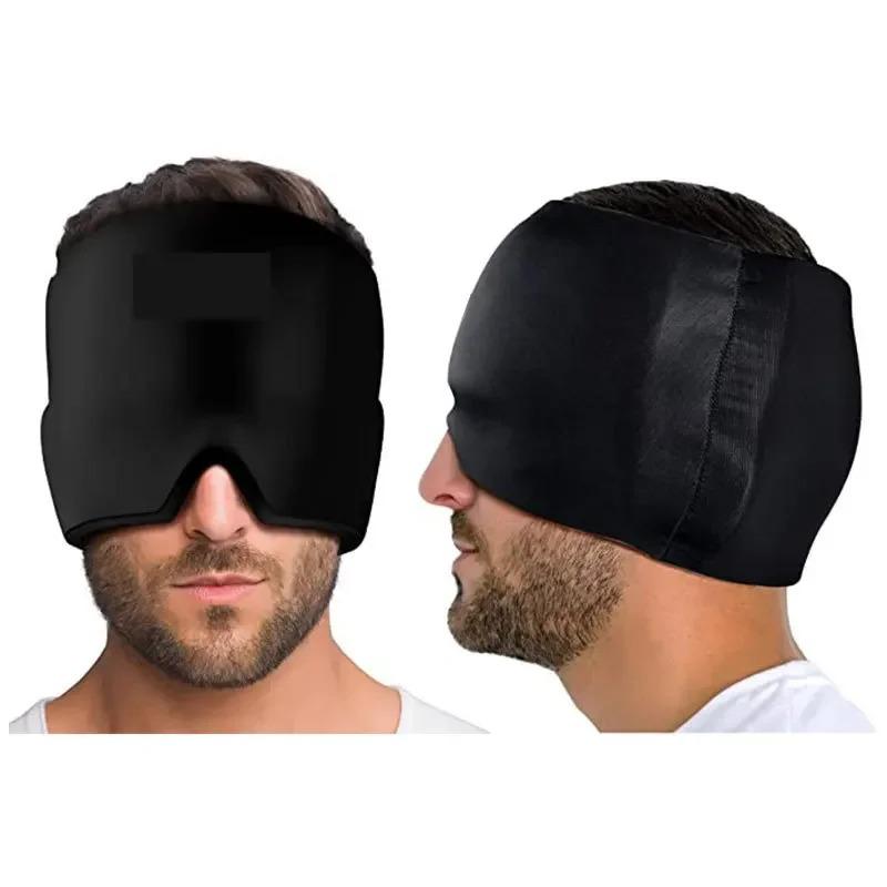Migraine Relief Hat Headache Hat Gel Hot Cold Therapy Ice Cap For Relieve Pain Ice Hat Eye Mask Stress Pressure Pain Relief