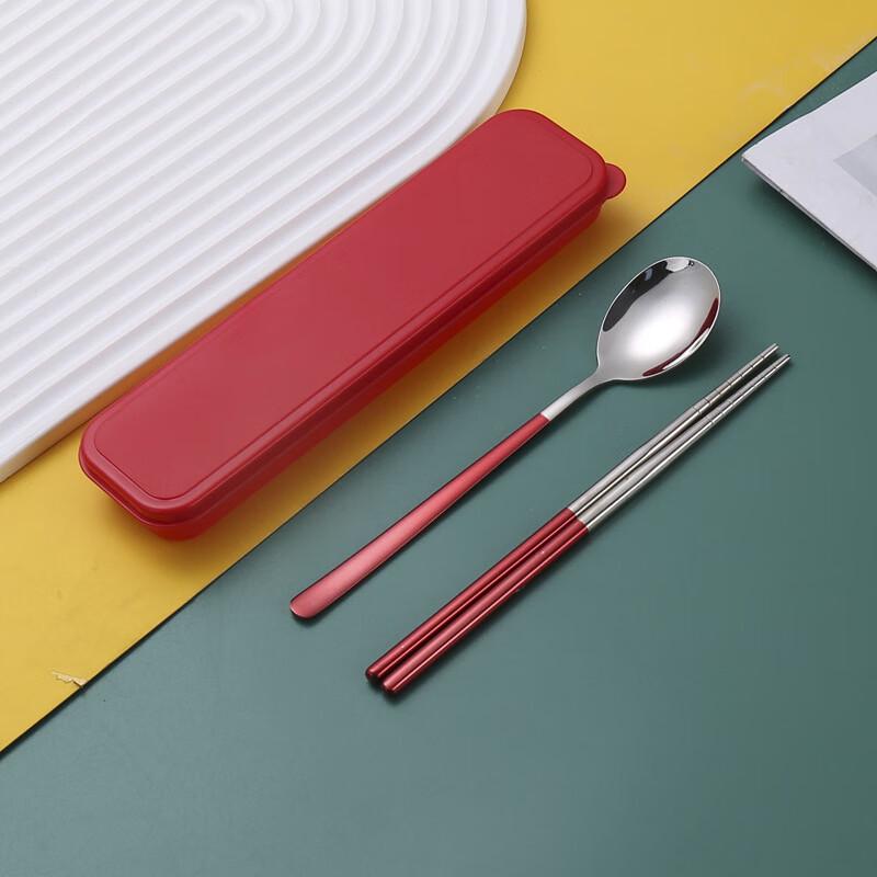 ZISIZ Portable Stainless Steel Travel Cutlery Set