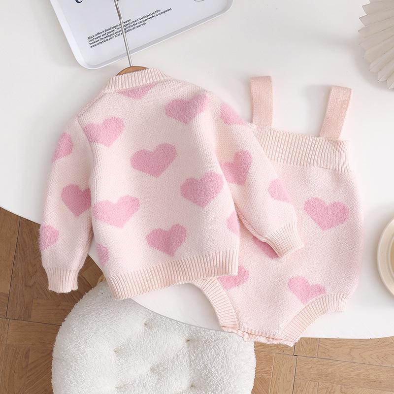 Korejský pletený kardigan pro holčičky na jaro a podzim