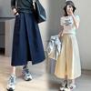 Irregular Design Slimming Maternity A-line Skirt