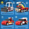 City Fire Rescue Water Cannon 8-in-1 Assembly Model Educational Toy Building Blocks