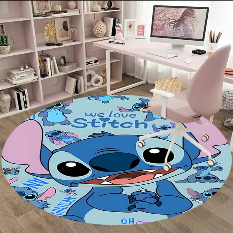 1pc S-Stitch1 Carpet, Round Rug, Comfortable, Suitable for Entryways, Living Rooms, Office, And Bedrooms, Christmas Decoration