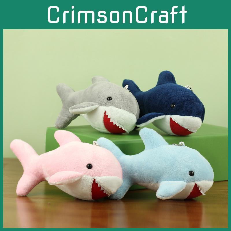 Adorable Plush Shark Keychain Lovely Shark Plush Toy For Kids Backpack Accessory