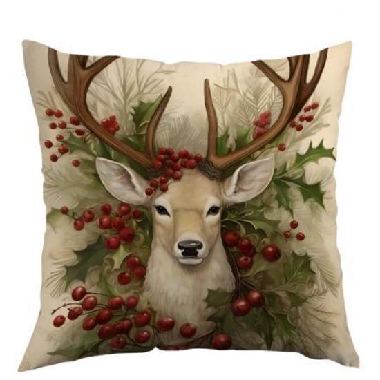 New Christmas Throw Pillow Cover Printed Holiday Living Room Sofa Decorative Cushion Cover Cushion Cover