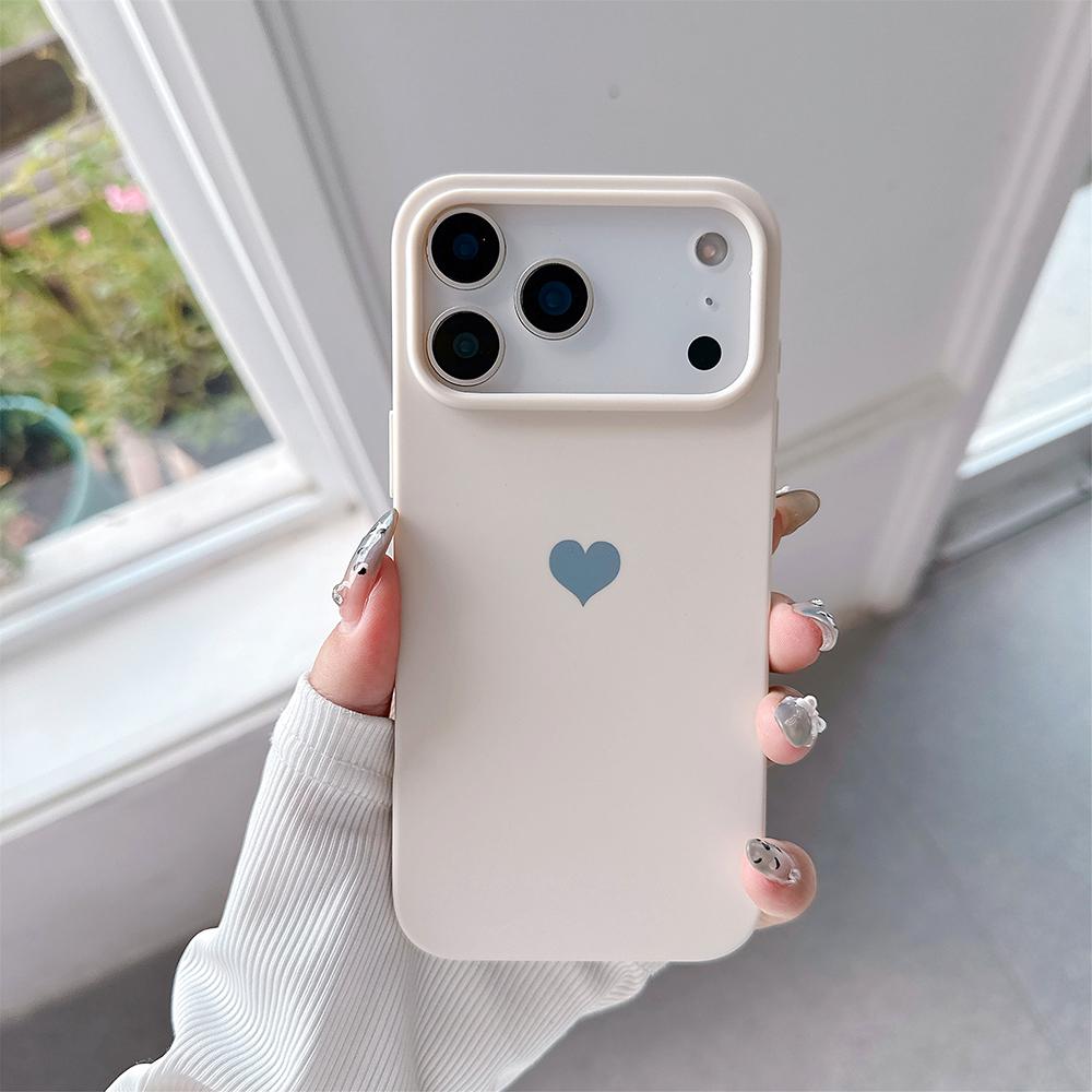 Girl Lovely Love Candy Color Case For iPhone 17 Air 16 15 14 13 Pro Max Plus 16e Matte Silicone Soft Ultra Thin Cover TPU Shell
