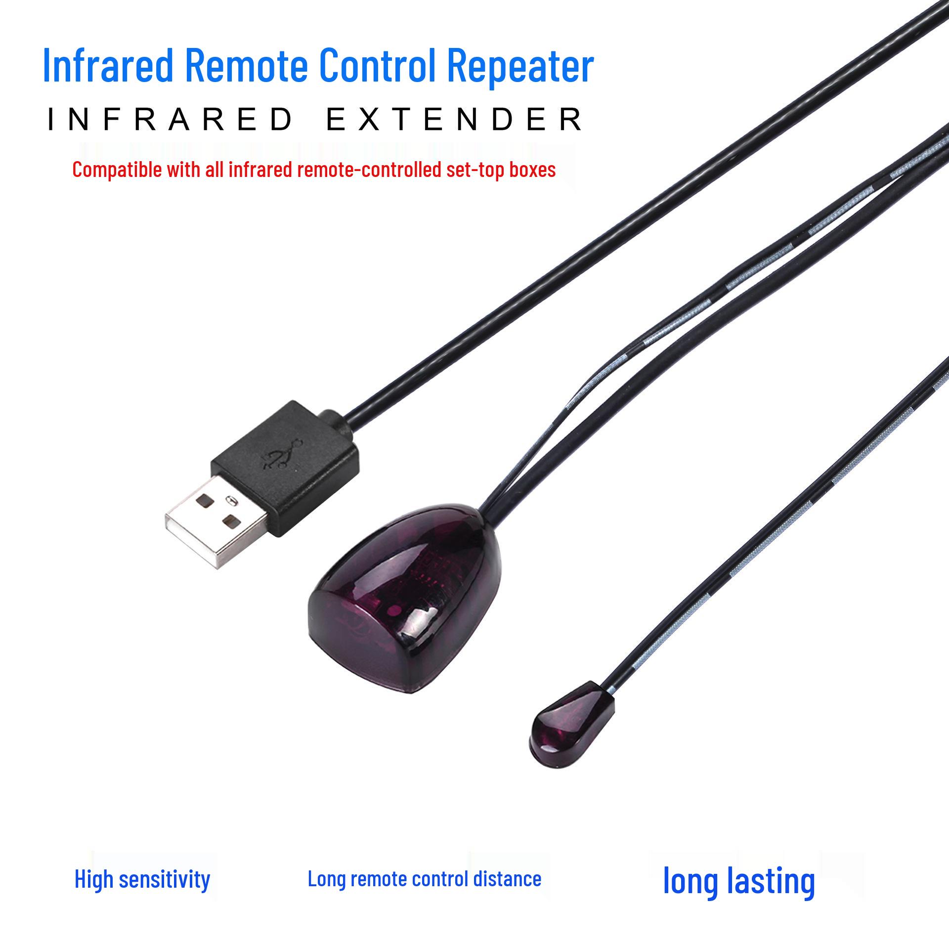 Set-top Box Infrared Repeater USB Remote Control Extension Cable Universal