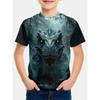 Summer Kids Dinosaur 3D Printed Crew Neck T-Shirt