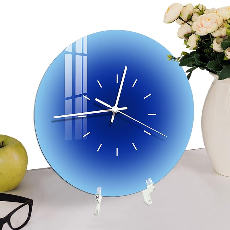 Gradient Clock - Acrylic Gradient Creative Sunset Clock, Modern Gradient Wall Clock | Home Decoration Wall Clock Romantic Holiday for Living Rooms Style 6