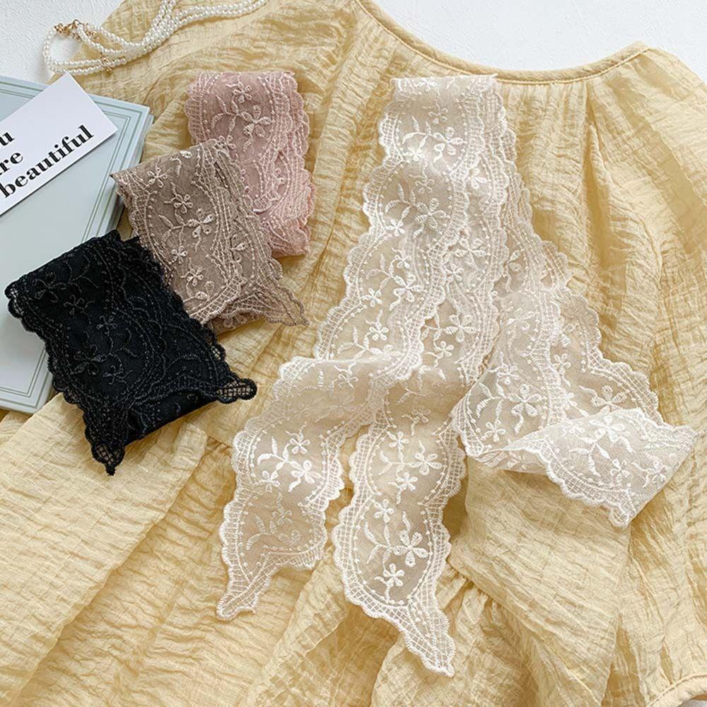 Elegant Lace Scarf Floral Neckerchief Summer Headband for Women
