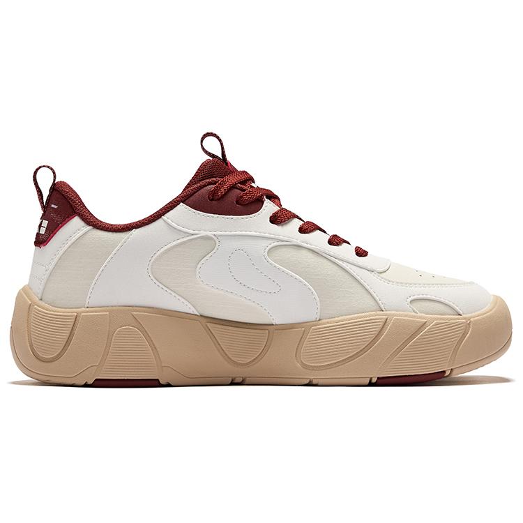 Hongxing Erke Retro Trend Pumpkin Shoes Durable Non-Slip Low-Top Sneakers Men Sneakers Cotton-White Microcrystal-White 51125301027-007