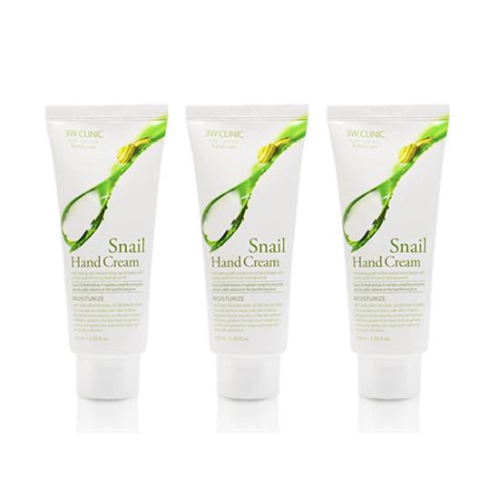 3W CLINIC Moisturizing Hand Cream Snail 100ml (3 Options)