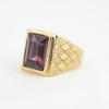 European and American Rings, Gemstones Vacuum Electroplating Multi-color Domineering Men's and Women's Exaggerated Rings