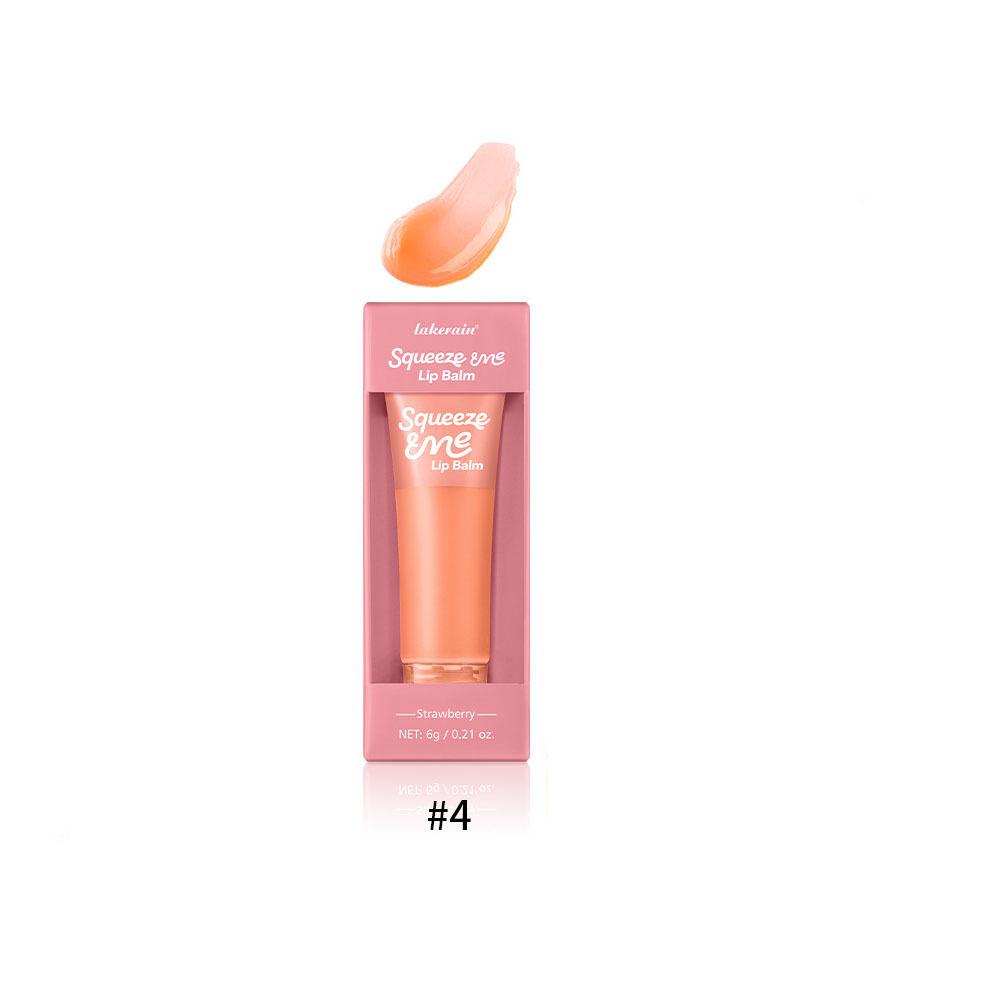 Sweet Fruity Hydrating Lip Balm Long-Lasting Moisture Nourishing Squeeze Tube for Dry Lips Care