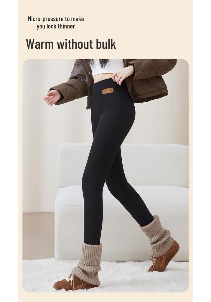 Women's Winter Warm Pants with Super Thick Velvet Lining, Cold-Proof Lamb Velvet, Plain Weave Design