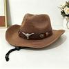 Summer Straw Cap Wide Brim Sun Hat Casual Beach Panama Hat