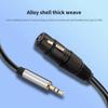 Nylon Braided Microphone Audio Cable Balanced Balanced Analog Mic Cord  Recording Studio