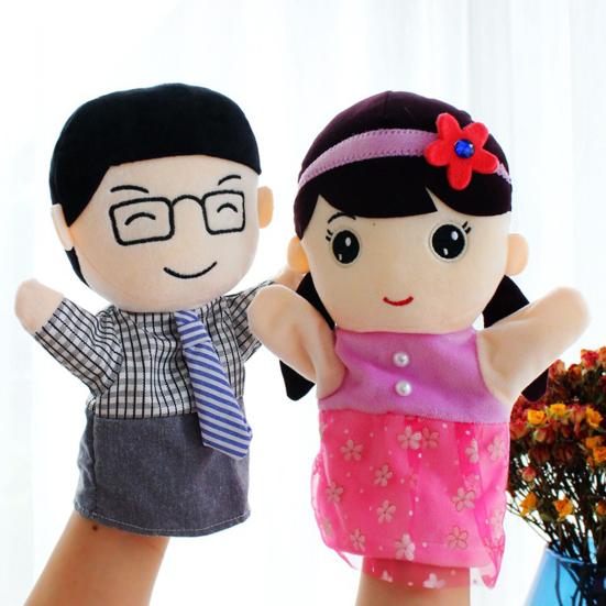 Family Hand Puppet Parent-child Interaction Role-Play Toy Imaginative Pretend Play Storytelling
