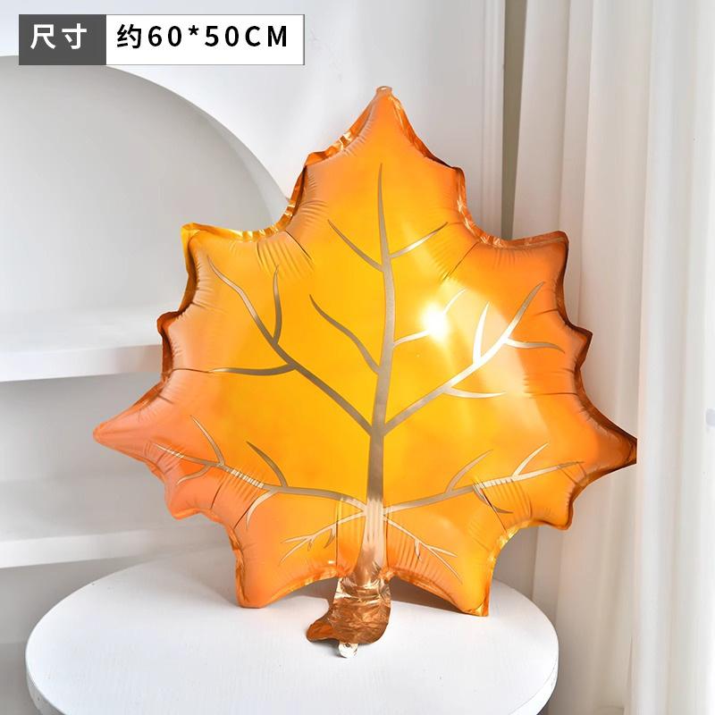 Blatt Ballon Tannenzapfen Ahornblatt Aluminiumfolienballon Erntedankdekoration Einkaufszentrum Kindergarten Aktivitätsszene Arrangement