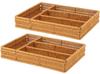Of Fuji Boeki Washable Cutlery Storage Basket with Dividers X 2 Cutlery Storage Storage Stylish Storage Basket [Set 2] Pieces, Basket, Box,