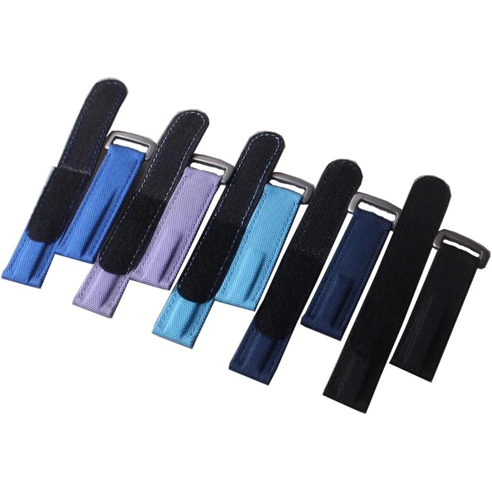 [This is Chem] Watch Band Genuine Leather Nylon Bracelet 20mm Mens Sport Watch Band Accessory Str...
