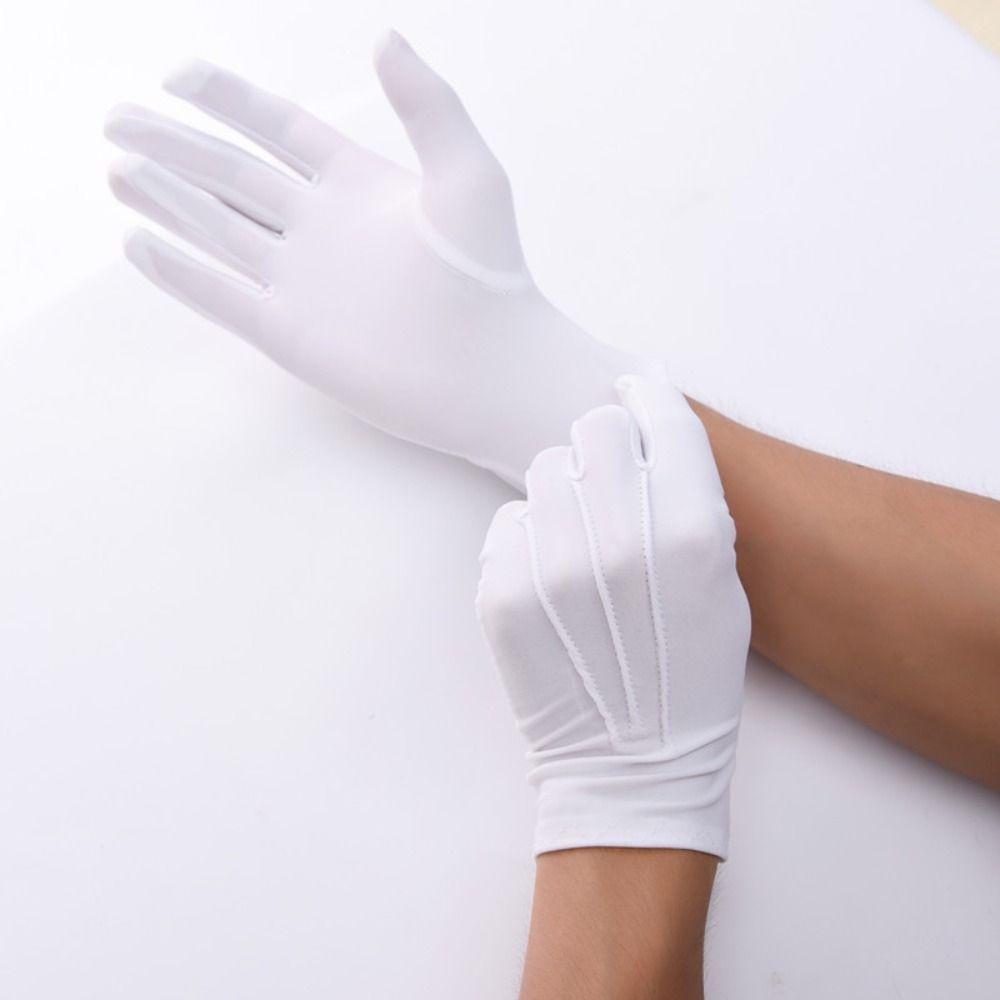 Thin White Cotton Gloves Soft Driving Gloves New Formal Cotton Gloves